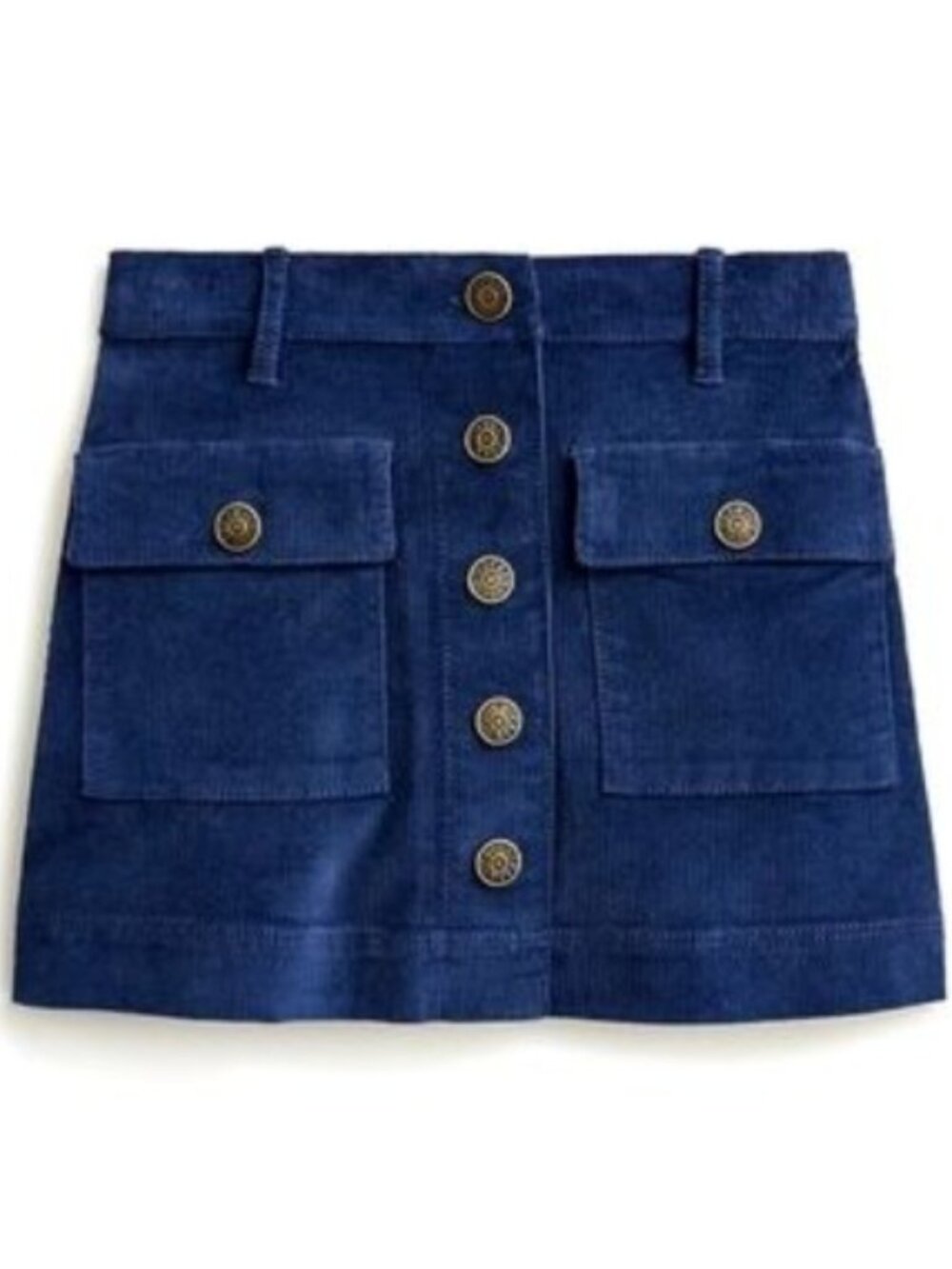 J.CREW Crewcuts Girls' corduroy button-front mini skirt